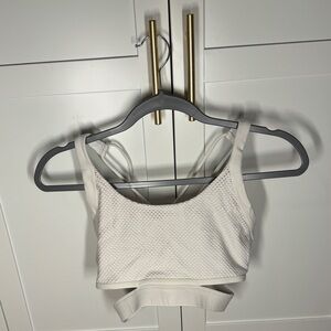White sports bra